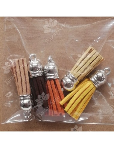 Borlas de Gamuza, set de 5 un