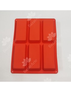 Molde 6 cavidades rectángulos