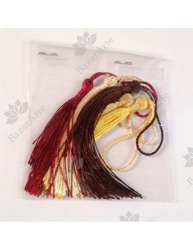 Borlas de Seda, set de 5 un