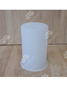 Molde cirio con textura lineal