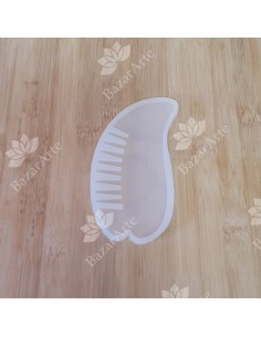 Molde peineta de hoja