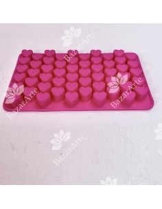 Molde silicona de corazoncitos