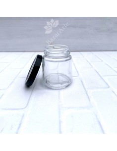 Frasco vidrio, con tapa, 80ml
