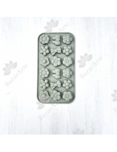 Molde de flores y lazos