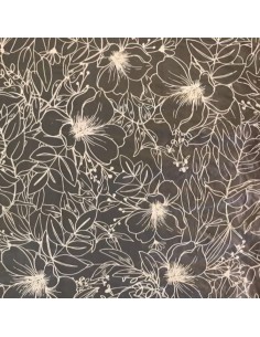 Fondo flores 1 - plateado