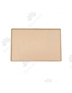 Bandeja de trupan con borde