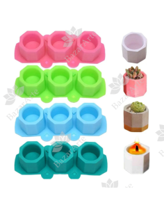 Molde de silicona triple...