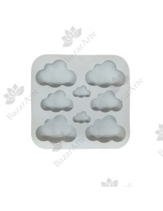 Molde silicona Nubes