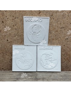 Molde porta vela zodiacal