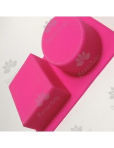 Molde doble para jabón