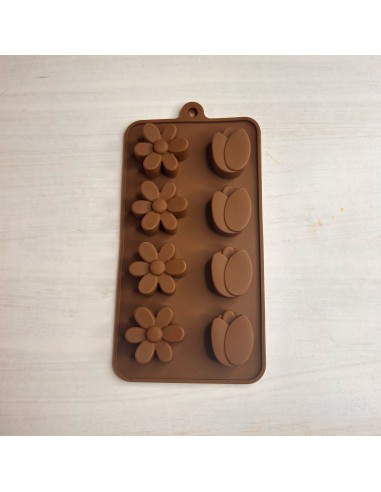 Molde para tulipanes y margaritas