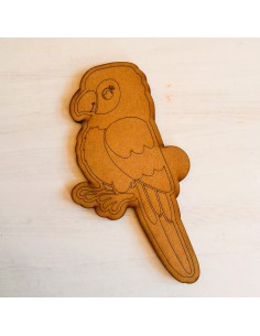 Loro pequeño en mdf