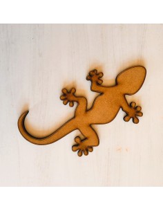 Largartija pequeña en mdf