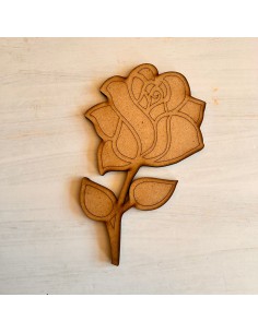 Rosa pequeña en mdf