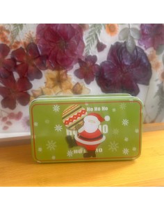 Caja navideña para velas