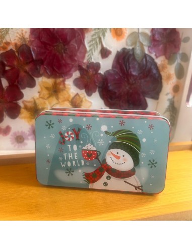 Caja navideña para velas