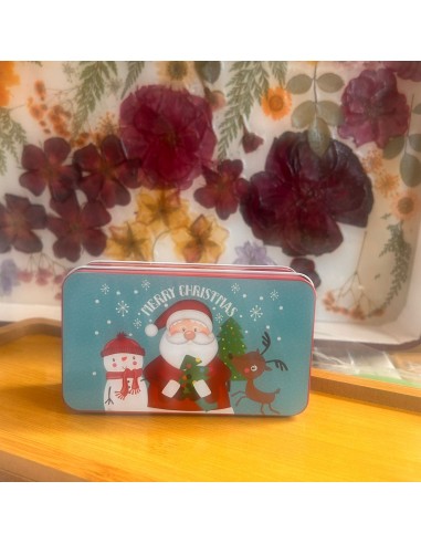 Caja navideña para velas
