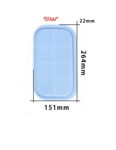 Molde bandeja rectangular 26x15